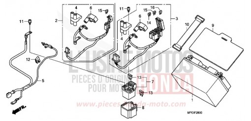 BATTERIE (1) CB600F3A de 2010